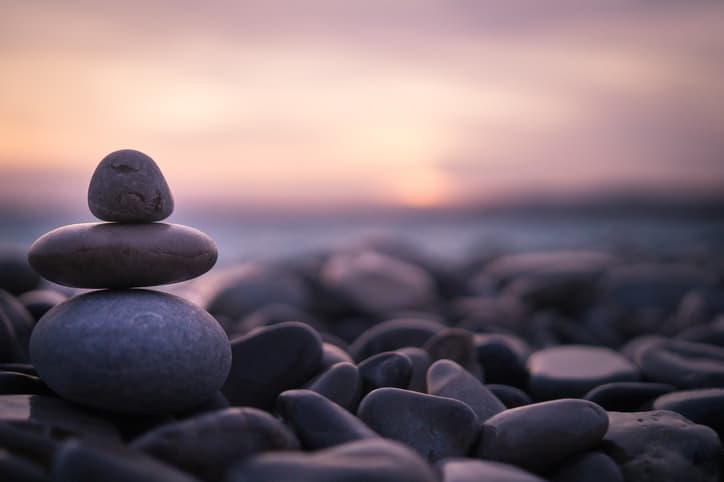 pebbles, beach, rocks meditate