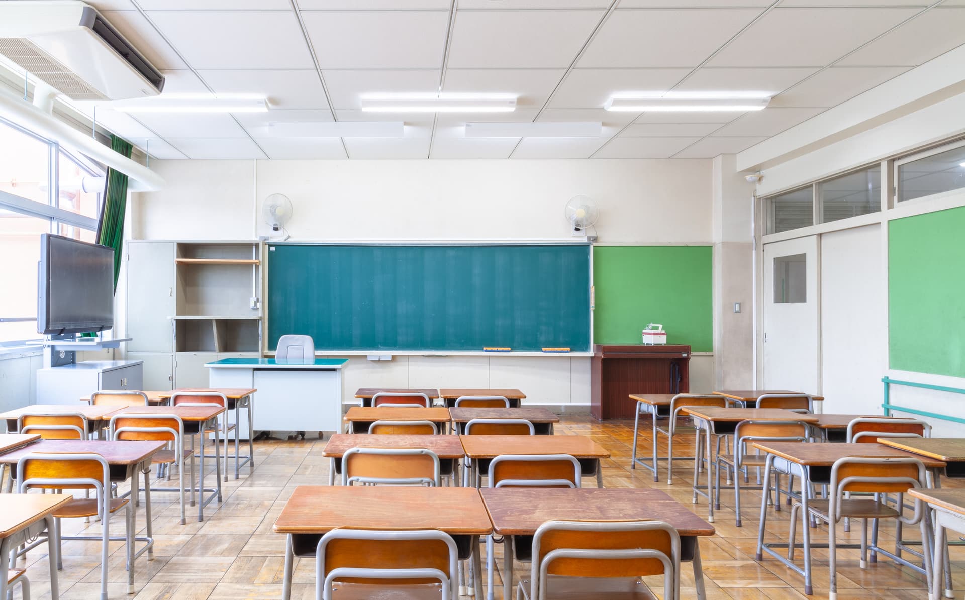 empty classroom