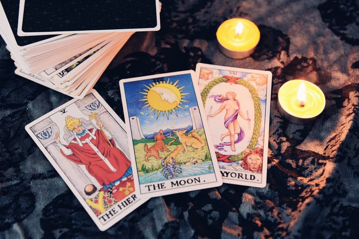tarot cards, fortune, future, prediction, magic, candles, crystal ball