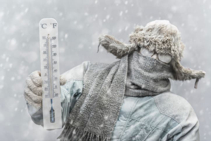 Winter thermometer