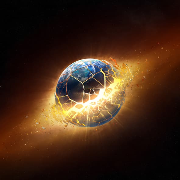 planet explodes