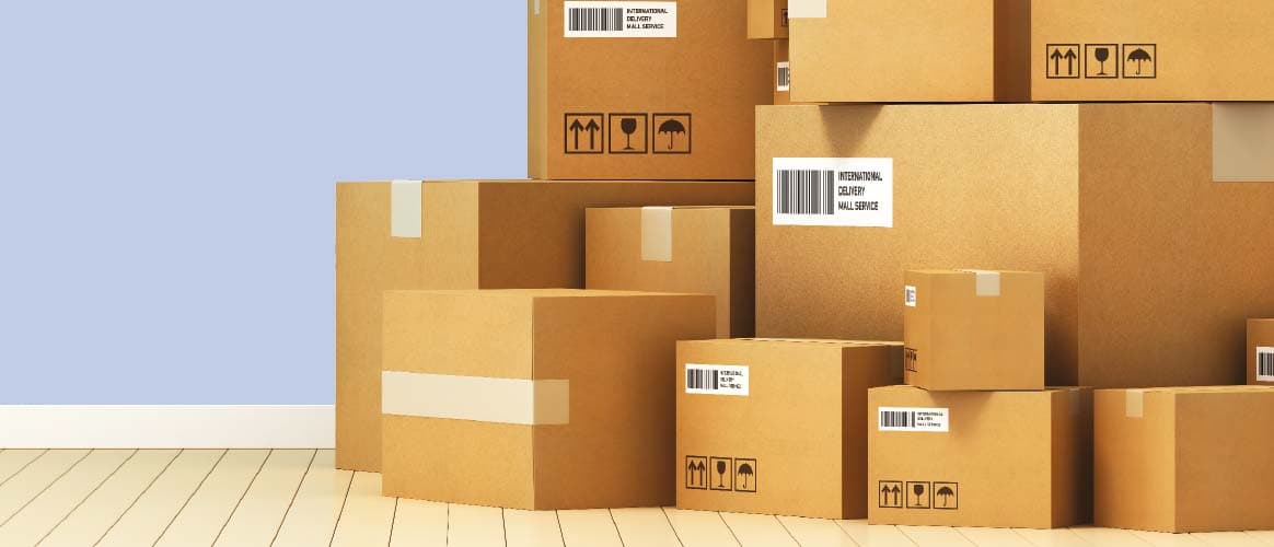cardboard boxes