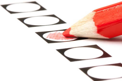 red pencil shading in white circles