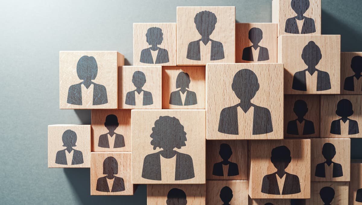 people on cubes