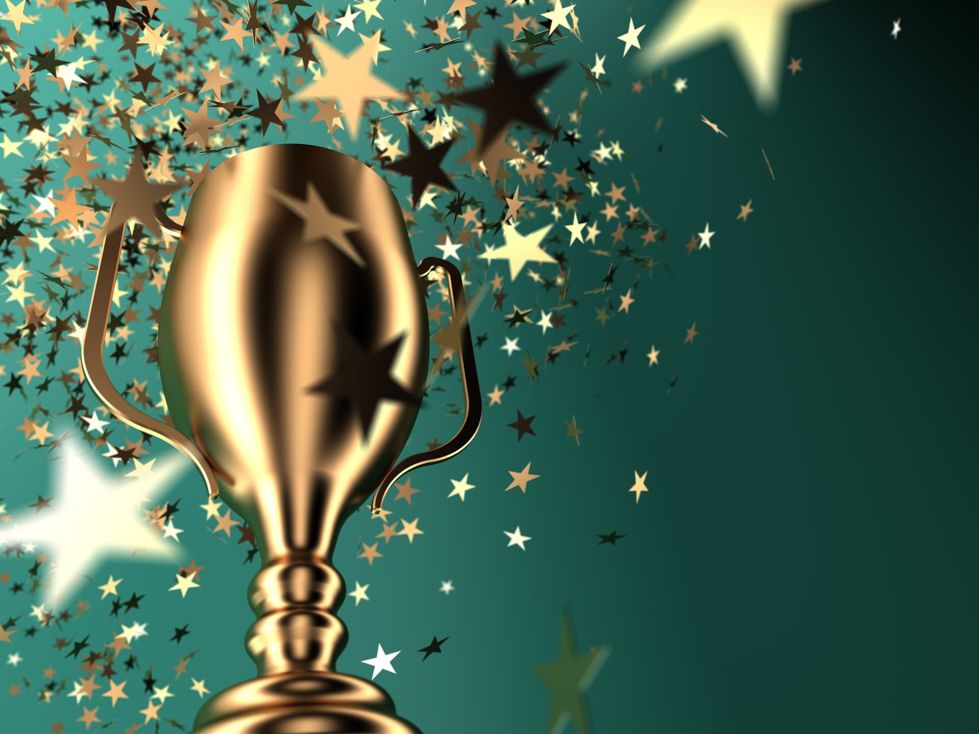 Gold trophy