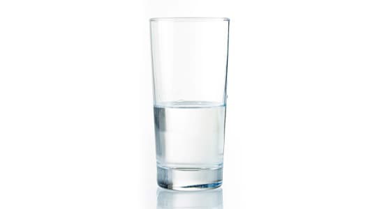 glass half full empty
