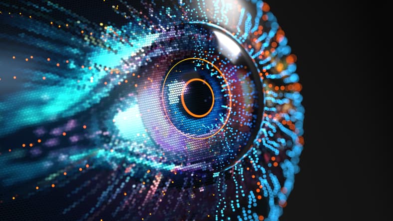 digital image of an eye
