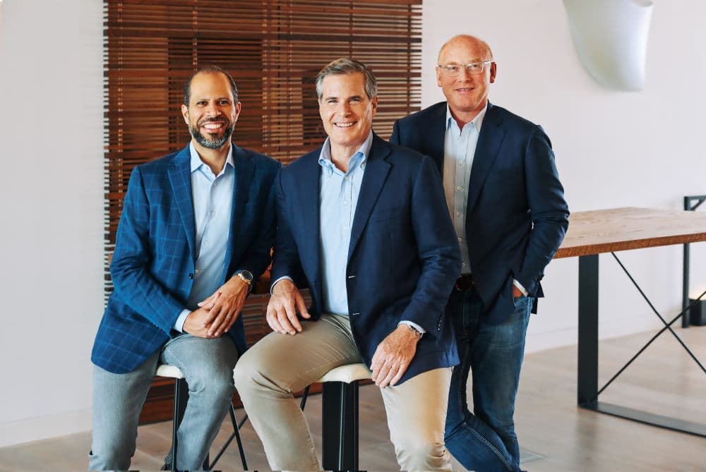 Photo of NEA leaders (L-R) Mohamad Makhzoumi, Scott Sandell and Tony Florence.