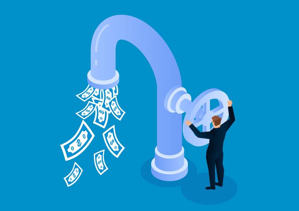 Illustration of financial liquidity.