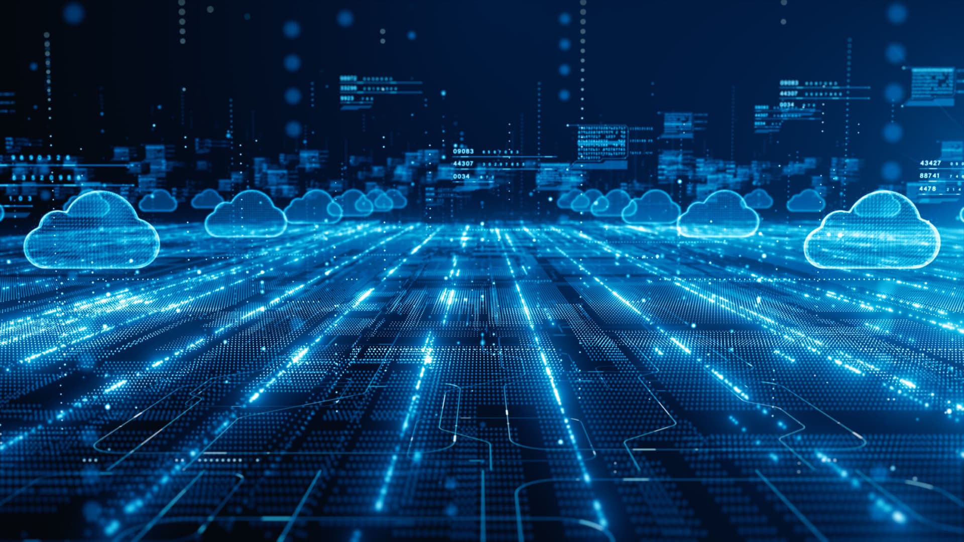 Graphic depicting digital infrastructure.