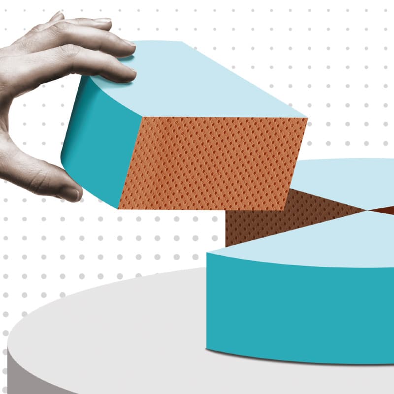 Theme image for the Secondaries Special 2025 with a hand taking a large portion of a cake