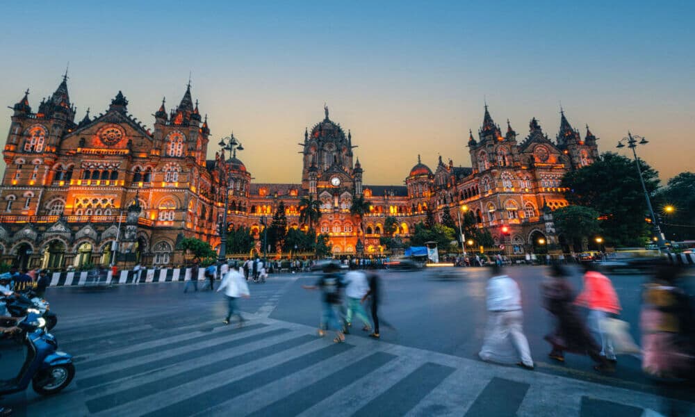 Chhatrapati Shivaji Maharaj Terminus Station in Mumbai, India