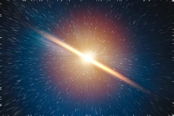 exploding sun image in galaxy