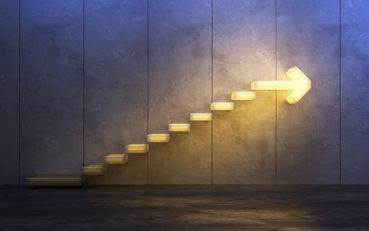 Steps depicting evolution
