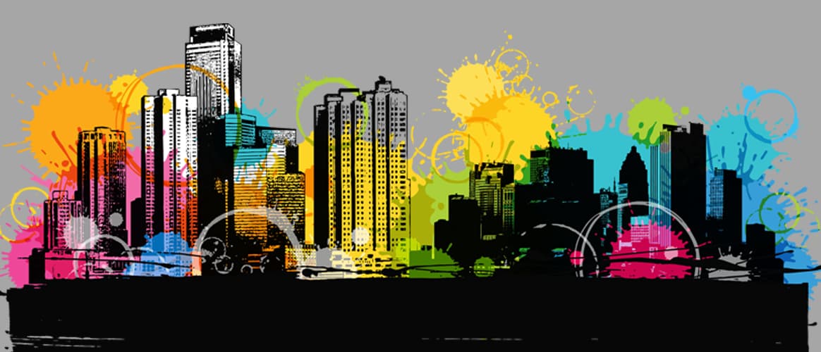 city scene, cityscape, skyline